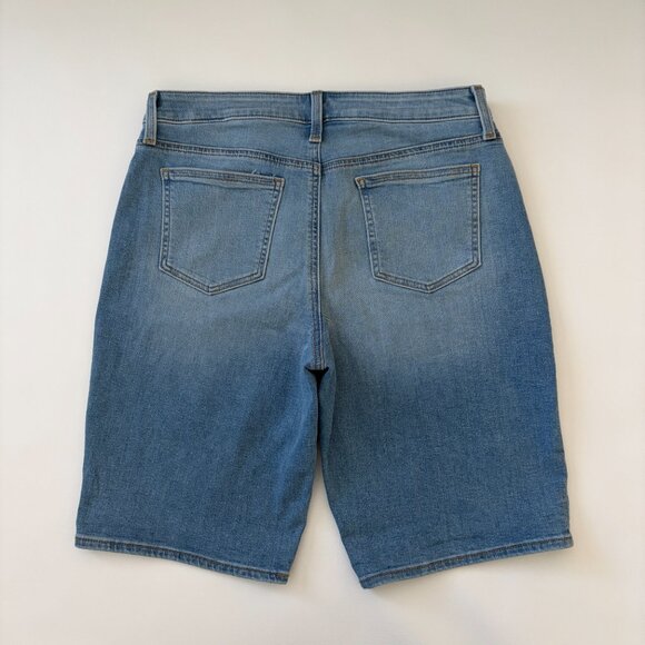 Chico's Shorts Womens 8 Blue Hi-Rise So Slimming Girlfriend Short Stretch Denim - Picture 11 of 12